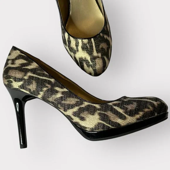 Bandolino Classic DYRE LEOPARD Pumps Heels Sz 8M - Picture 2 of 7